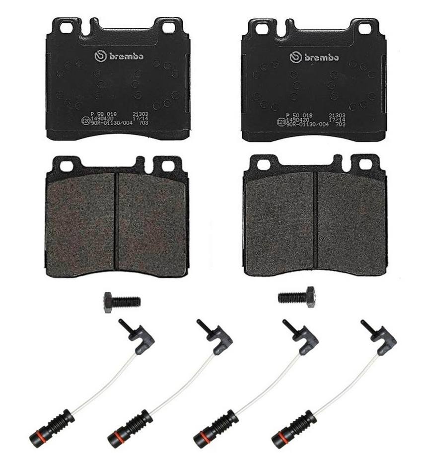 Mercedes Brakes Set Kit Pads Front (LowMet) (with Sensors